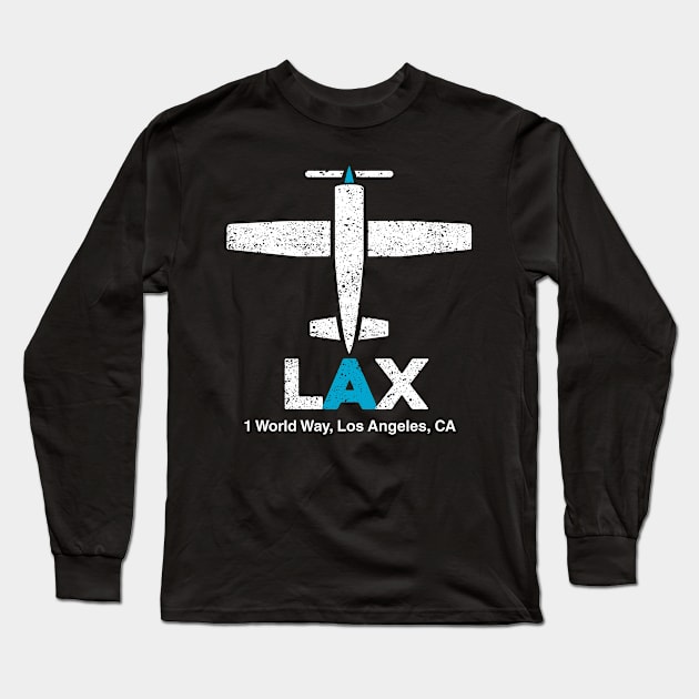 Los Angeles Airport Long Sleeve T-Shirt by Venue Pin